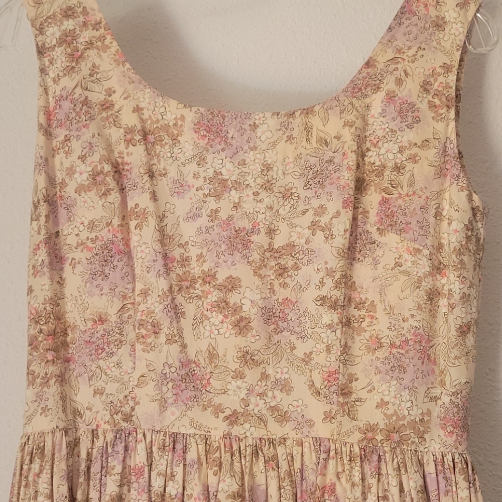 Vintage 50s Floral Day Dress Small - Picture 9 of 12